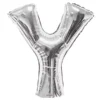 بالون سيليكون علي شكل حرف Y - لون فضي 34 بوصة