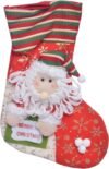 جوارب زينة معلقة بتصميم سانتا كلوز -متعدداللون