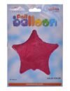 بالون هيليوم من كالي دي سكوب علي شكل نجمة سادة للحفلات،احمر