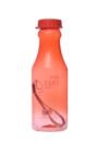 زجاجة مياه بلاستيكية خالية من مادة BPA، 550 مل - أحمر