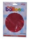 بالون هيليوم من كالي دي سكوب علي شكل دائري سادة للحفلات،احمر