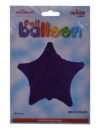 بالون هيليوم من كالي دي سكوب علي شكل نجمة سادة للحفلات، أزرق - الصورة 3