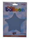 بالون هيليوم من كالي دي سكوب علي شكل نجمة سادة للحفلات،رمادي