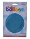 بالون هيليوم من كالي دي سكوب علي شكل دائري سادة للحفلات،ازرق