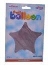 بالون هيليوم من كالي دي سكوب علي شكل نجمة سادة للحفلات،سليفر
