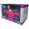 Doll with Car for Girls, Sound and Light Effects