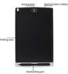 SOUND TECH LCD Writing Tablet for Kids Writing pad for Study, Drawing Tablet, Slate Board, 8.5 inch/21.5 cm - E-Note Pad, Remove Button (Multicolor) - الصورة 6
