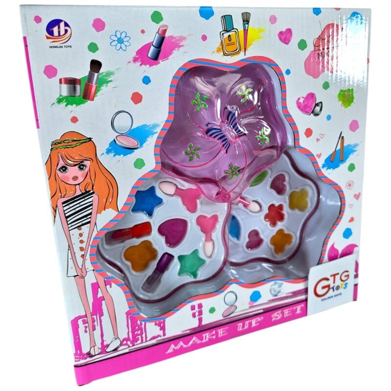 ⁦GTG TOYS Star-Shaped Makeup Play Set for Girls, Safe for Face⁩ - الصورة ⁦5⁩