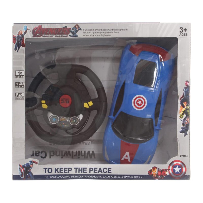 ⁦Marvel Avengers Remote Control Car 1: 16 Scale For Boys, Blue Black⁩ - الصورة ⁦11⁩