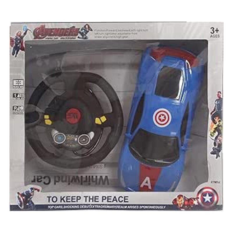 ⁦Marvel Avengers Remote Control Car 1: 16 Scale For Boys, Blue Black⁩ - الصورة ⁦6⁩