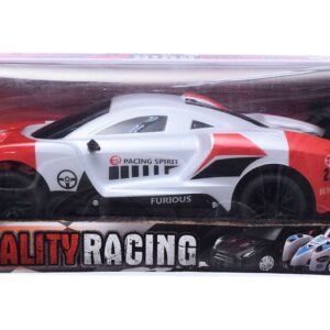 سيارة سباق RC  مزودة بجهازتحكم عن بعد 1:12 -ابيض و احمر
