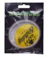 كارت مصلق دائري بتصميم تورتة عيد الميلاد لحفلات اعياد الميلاد من جلو بودز ،أصفر
