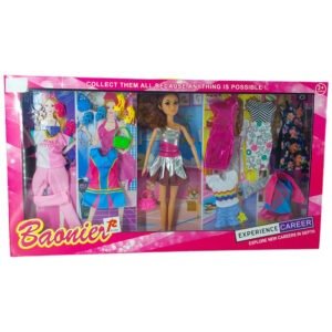 Beautiful Barbie doll with many dresses and accessories