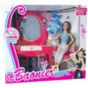 Beautiful Barbie doll with hairstyle, mirrors and accessories