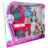 ⁦Beautiful Barbie doll with hairstyle, mirrors and accessories⁩ - الصورة ⁦2⁩