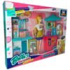 Chef doll with kitchen and accessories