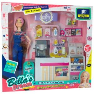 Cafe doll toy and accessories