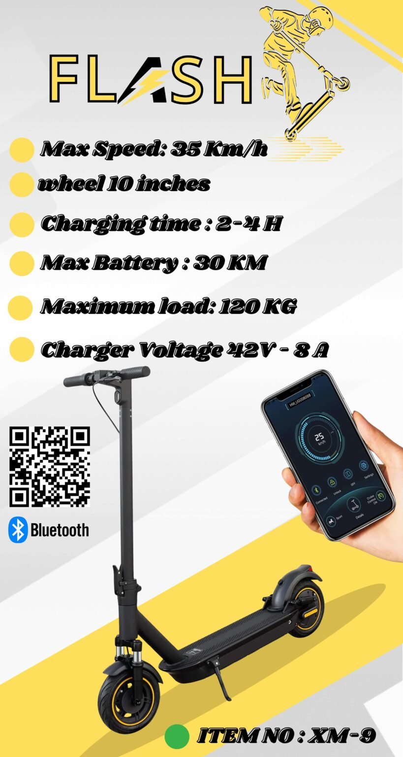 ⁦Electric Scooter Smart 10 inchs Maximum Speed 35 KM/H - QR Code⁩ - الصورة ⁦11⁩