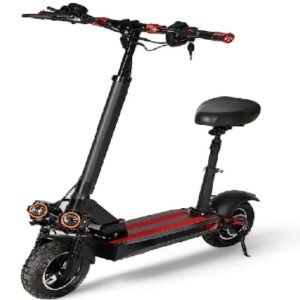 Flash Electric Scooter for Youth and Adults with Seat, Foldable, Large Size
