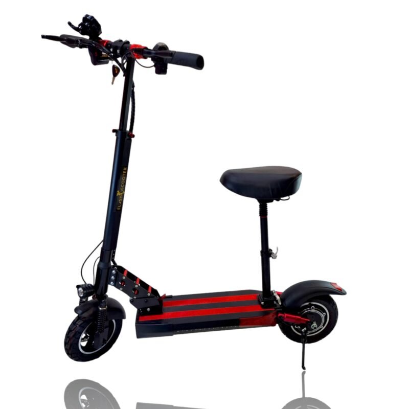 ⁦Flash Electric Scooter for Youth and Adults with Seat, Foldable, Large Size⁩ - الصورة ⁦3⁩