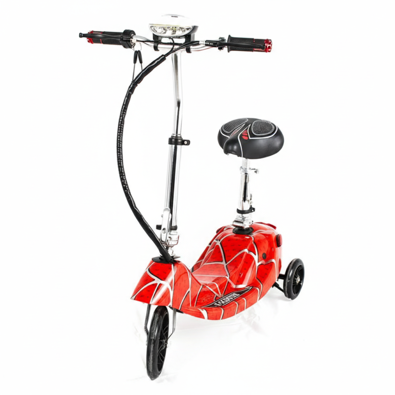 ⁦Flash Electric Kids Scooter with Adjustable Seat and Support, Weight Capacity 65 kg⁩ - الصورة ⁦3⁩