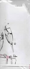 ⁦Prelude Wedding Anniversary Card ~ Anniversary Wishes Love & Happiness ~ Champagne & Wedding Cake Slim Card⁩ - الصورة ⁦4⁩