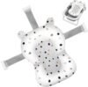 ⁦Glenmore Baby Bath Support, 0-12 Months Infant Bathtub Cushion, Soft Foam Mat for Newborn Baths Tubs, Breathable, Adjustable, Anti-Slip, Comfortable, Unisex, Grey, 32x41x8 cm, 2.5 kg⁩ - الصورة ⁦9⁩