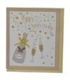 ⁦Prelude Wedding Anniversary Card ~ Anniversary Wishes Love & Happiness ~ Champagne & Wedding Cake Slim Card⁩ - الصورة ⁦6⁩