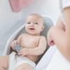 ⁦Glenmore Baby Bath Support, 0-12 Months Infant Bathtub Cushion, Soft Foam Mat for Newborn Baths Tubs, Breathable, Adjustable, Anti-Slip, Comfortable, Unisex, Grey, 32x41x8 cm, 2.5 kg⁩ - الصورة ⁦13⁩