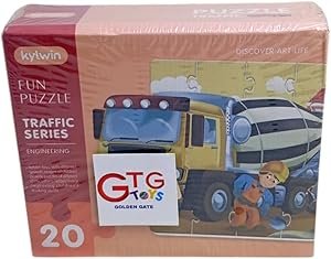 51I9lDKDuL._AC_SY300_SX300_.jpg Kilwin Puzzle Truck 20 Pieces For Kids - KW-3003, Multi Color - GTG TOYS - الصورة 1