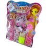⁦GTGtoys Girls' Doll with Accessories, 10 Pieces Set⁩ - الصورة ⁦2⁩
