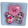 ⁦GTG TOYS Heart-Shaped Makeup Play Set for Girls, Safe for Face⁩ - الصورة ⁦4⁩