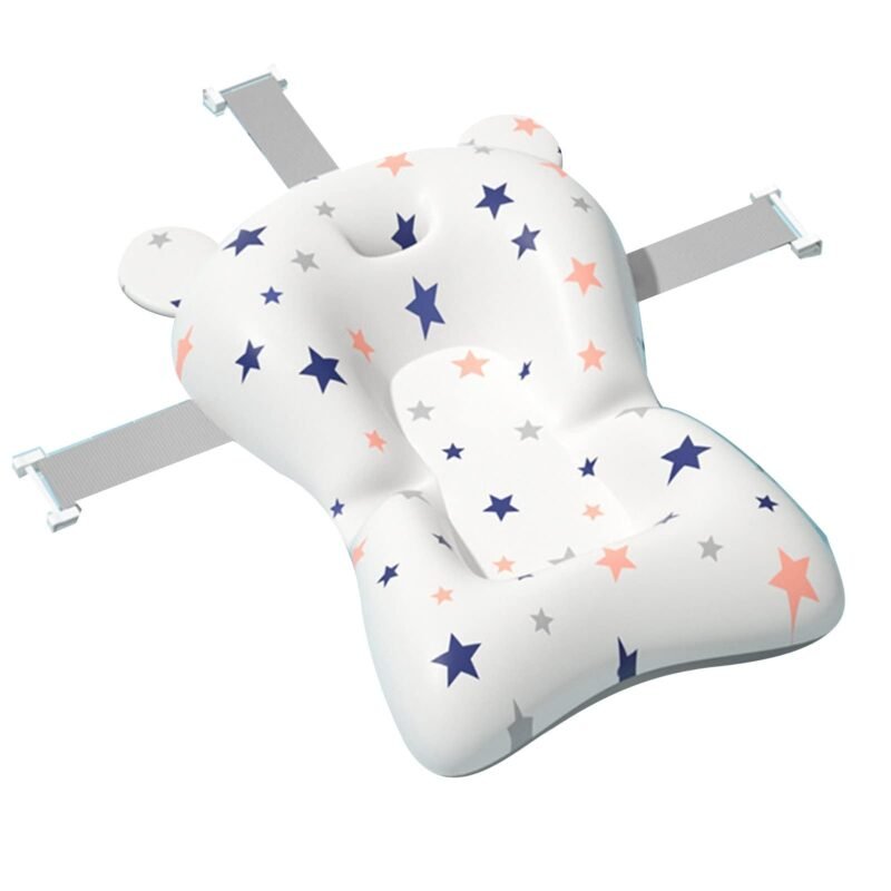 ⁦Glenmore Baby Bath Support, 0-12 Months Infant Bathtub Cushion, Soft Foam Mat for Newborn Baths Tubs, Breathable, Adjustable, Anti-Slip, Comfortable, Unisex, Grey, 32x41x8 cm, 2.5 kg⁩ - الصورة ⁦11⁩