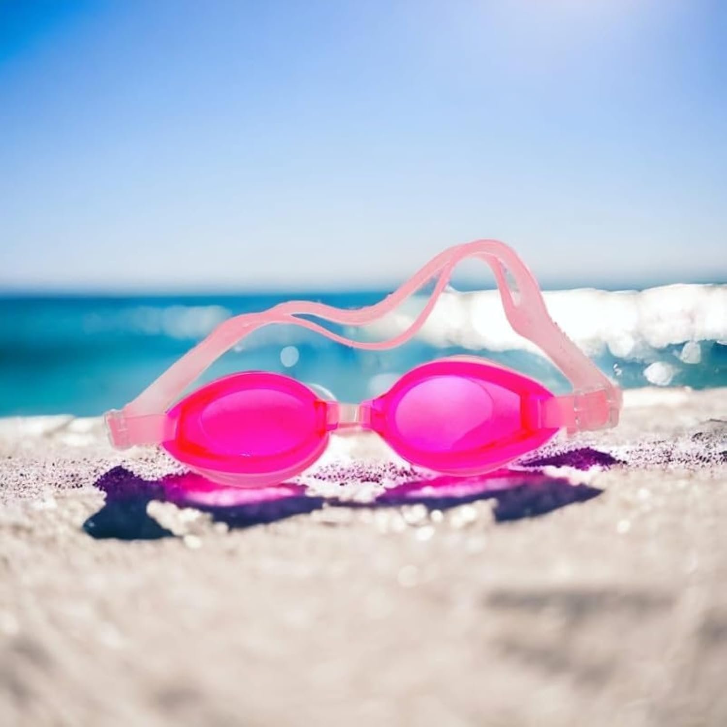 6122sy-lXdL._AC_SL1500_.jpg Toy_Toys Sea Goggles for Boys and Girls, Swimming Goggles, Leakproof, Anti Fog, UV Protection, Pink, Fashion, One Size - الصورة 1