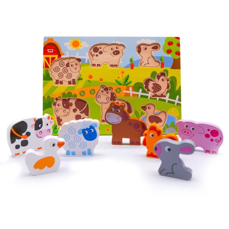 ⁦Kylwin KW-3002 Animals and Numbers Shaped Puzzle - 16 Pieces⁩ - الصورة ⁦9⁩