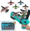 ⁦PIERCELL ENTERPRISE Piercell Airplane Launcher Gun Toy, Foam Glider Catapult Plane Toy for Kids, Throwing Foam Plane One-Click Ejection Airplane Shooting Games Flying Toys Guns & Darts. (Multicolor)⁩ - الصورة ⁦10⁩