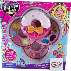 GTG TOYS Kids Pretend Play Makeup Set for Girls, Safe Face Cosmetics