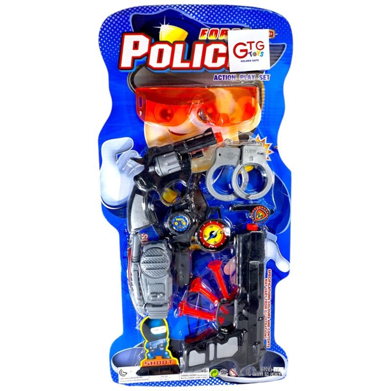 ⁦GTG Toys Police Play Set with 2 Toy Guns⁩ - الصورة ⁦4⁩
