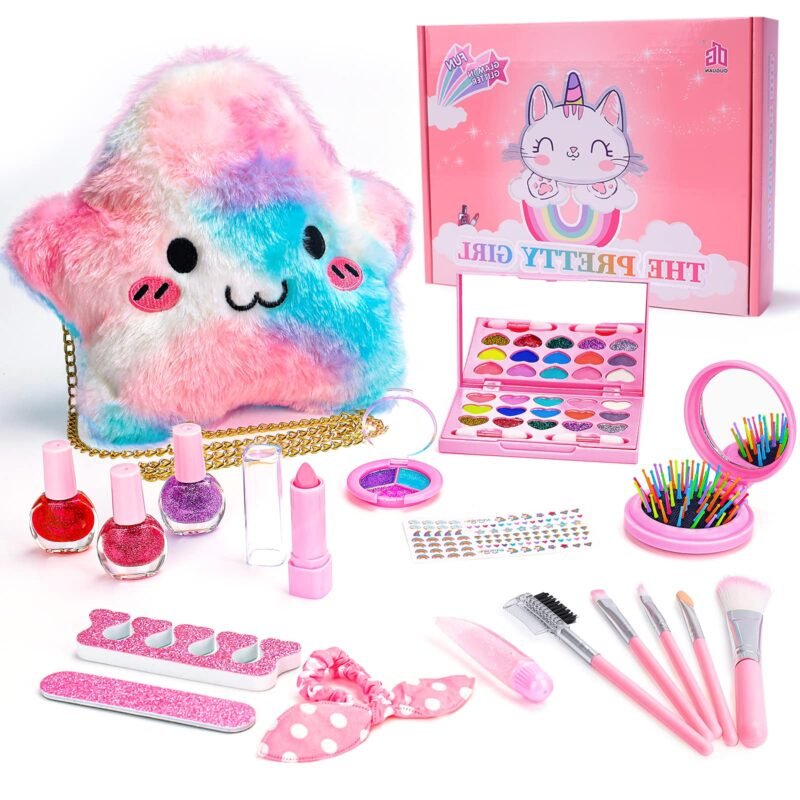 ⁦GTG TOYS Kids Pretend Play Makeup Set for Girls, Safe Face Makeup Toys⁩ - الصورة ⁦7⁩