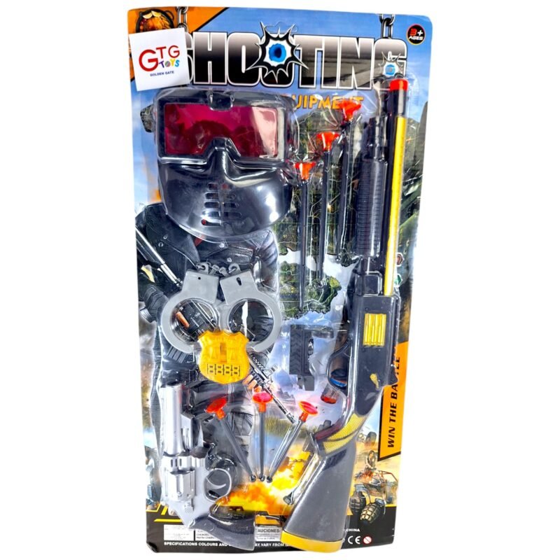 ⁦GTG Toys Toy Gun and Pistol Set with Mask⁩ - الصورة ⁦14⁩