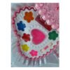 ⁦GTG TOYS Heart-Shaped Makeup Play Set for Girls, Safe for Face⁩ - الصورة ⁦2⁩