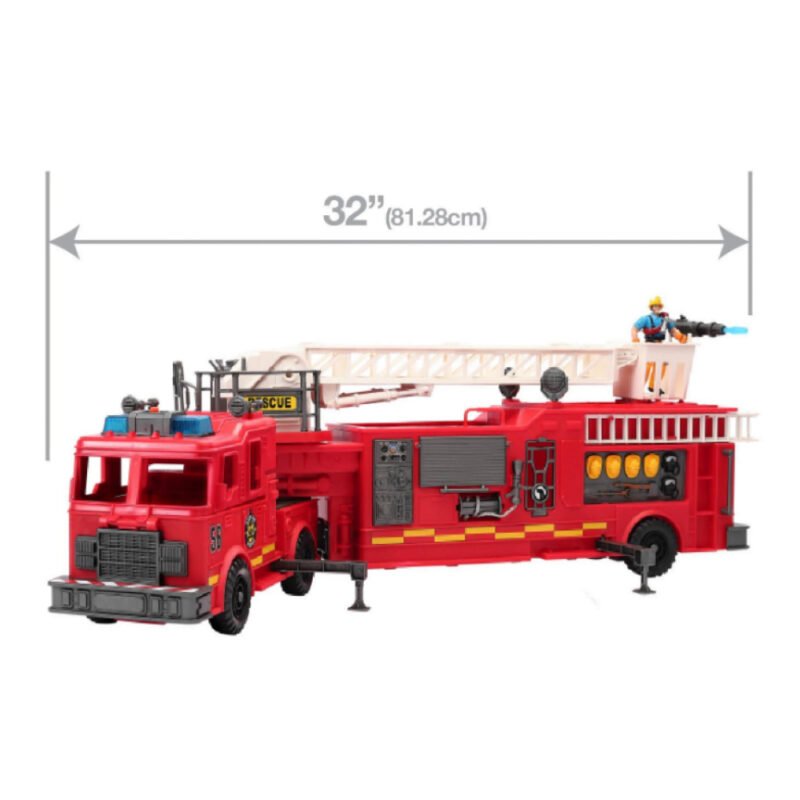 ⁦Giant Fire Engine Trailer Packaging Dimensions⁩ - الصورة ⁦2⁩