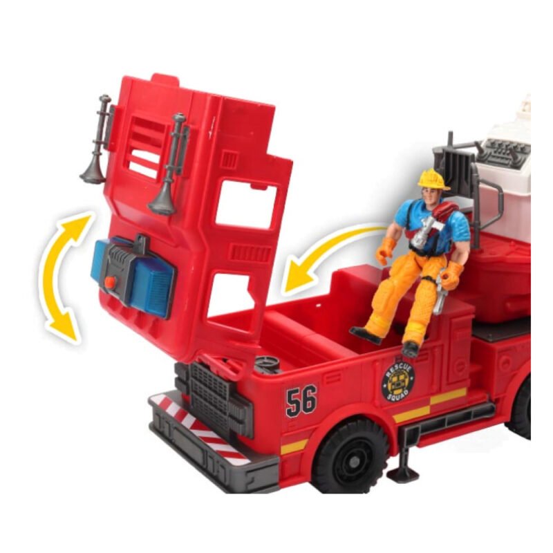 ⁦Giant Fire Engine Trailer Packaging Dimensions⁩ - الصورة ⁦3⁩
