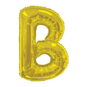 بالون قصدير كبير حرف B لون ذهبي