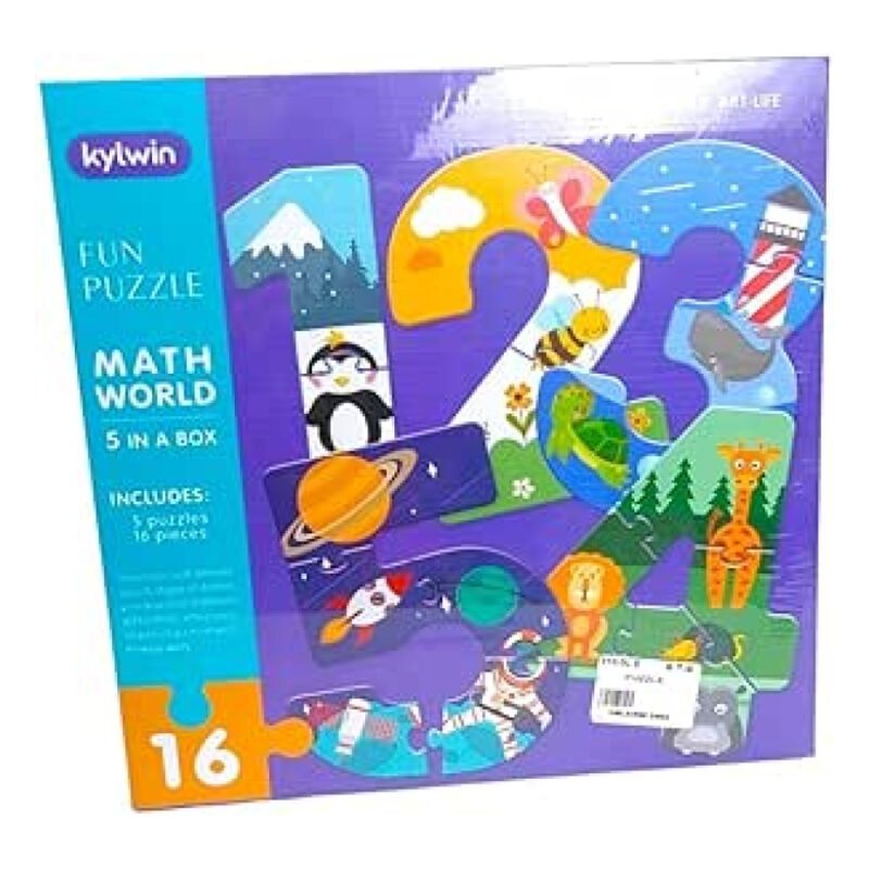 ⁦Kylwin KW-3002 Animals and Numbers Shaped Puzzle - 16 Pieces⁩ - الصورة ⁦7⁩
