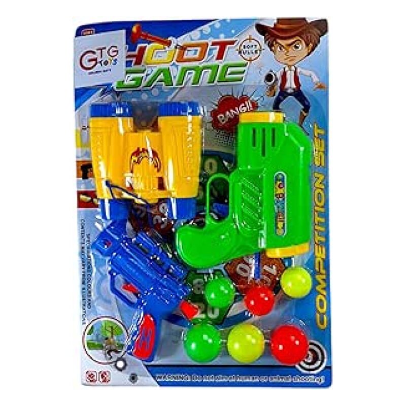 ⁦GTG Toys Toy Gun Set with Bullets, 2 Pieces⁩ - الصورة ⁦4⁩