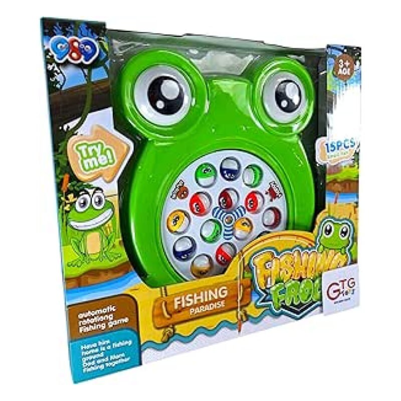 ⁦GTG Toys Fishing Game Set for Kids (green)⁩ - الصورة ⁦3⁩
