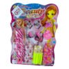GTGtoys Girls' Doll with Accessories, 10 Pieces Set