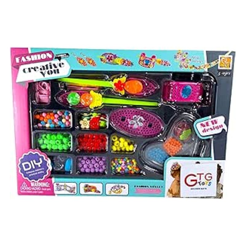 ⁦GTG Toys Hair Beads Set for Girls⁩ - الصورة ⁦5⁩