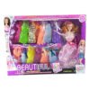 ⁦GTG TOYS Girls Doll with Dress, 1 Piece⁩ - الصورة ⁦3⁩